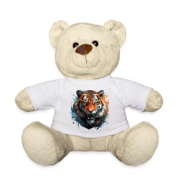 Tigre du Bengale – Zoo King Tiger Face - Nounours - blanc - Devant