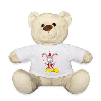ELEFANT - STERNSCHNUPPE - WEIHNACHTEN - TIER - Teddy - Weiß - Vorne