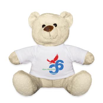 Alpes-Maritimes - Teddy Bear - white - Front