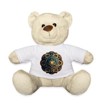 Ray Mandala - Teddy Bear - white - Front