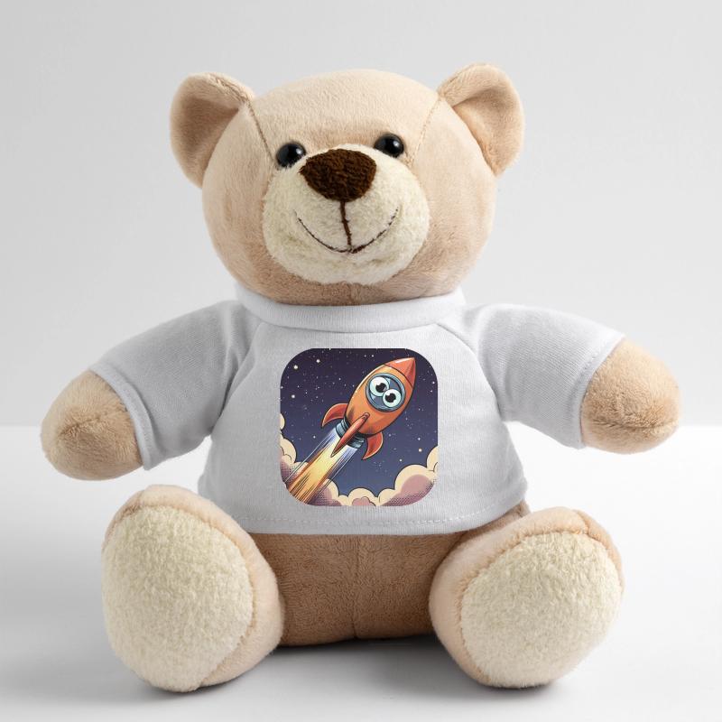 Fusée comique avec des yeux Nounours