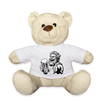 Zeus mit Bier - Teddy - Weiß - Vorne