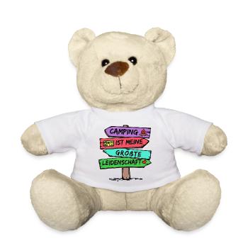 Campingplatz Camping Wanderer Wohnmobil Statement - Teddy - Weiß - Vorne