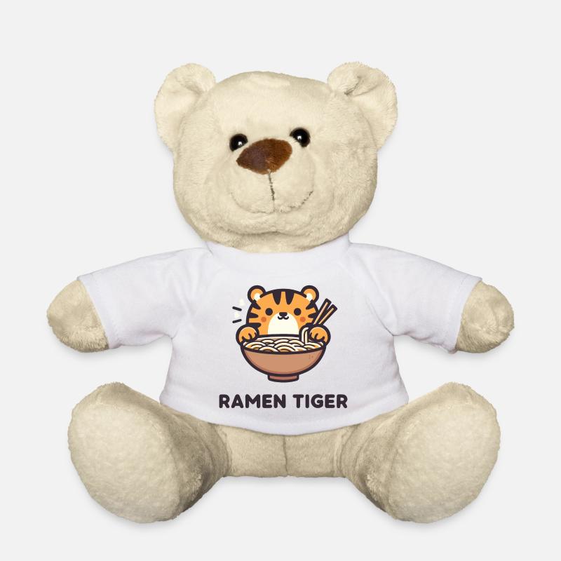 Süßer Ramen Tiger - Teddy - Weiß