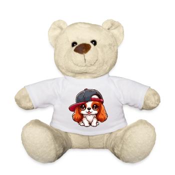 Cavalier King Charles Dog Cute Dog - Teddy Bear - white - Front