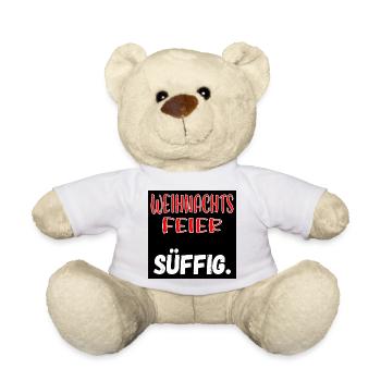 WEIHNACHTSFEIER KOLLEGEN - SÜFFIG SPRÜCHE - Teddy - Weiß - Vorne