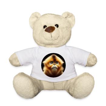 Monkey Capuchin Photorealistic - Teddy Bear - white - Front