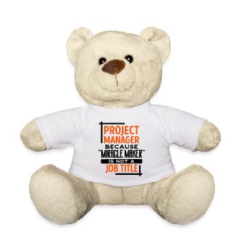 Job Manager Statement Project Manager Success - Teddy Bear - white - Front