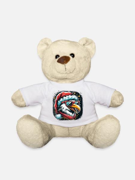 Möwe Santa Claus Weihnachtsmann - Teddy - Weiß