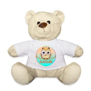 SLACKLINE OWLS - BIRDS - Teddy Bear - white - Front