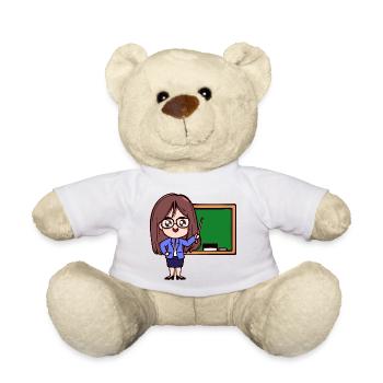 Salaried Job Teacher Career Profession Work - Teddy Bear - white - Front