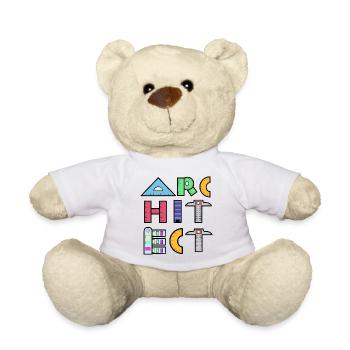 Architect Saying Profession Earn Money Career Job - Teddy Bear - white - Front