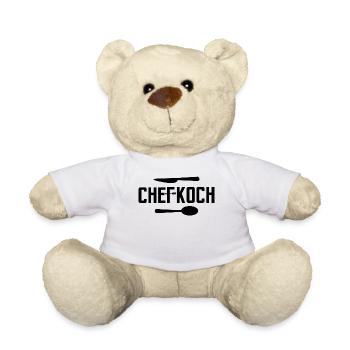 Chef Saying Job Make Money Career - Teddy Bear - white - Front