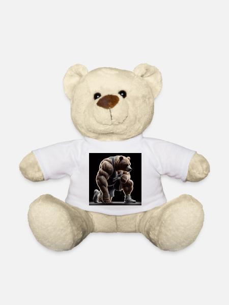 Ours, Muscles, Sport, Animal, Fantaisie - Nounours - blanc
