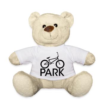 BMX Park Freestyle Halfpipe Symbol icon youth - Teddy Bear - white - Front