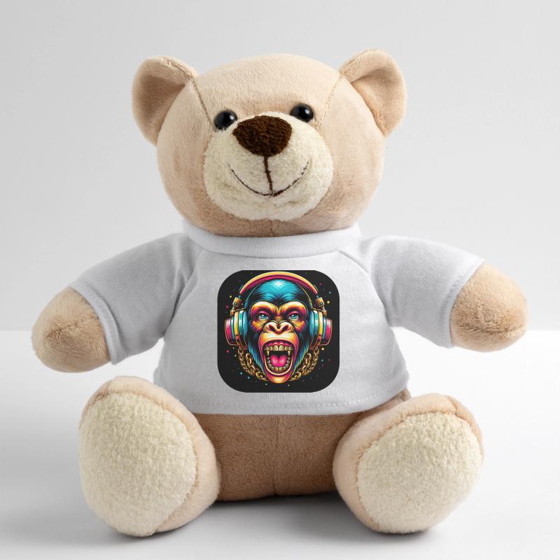 Affe Gefährlich Zähne Kopfhörer Teddy