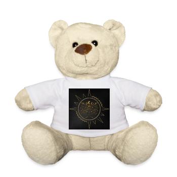 Elegante Schmetterlinge in goldenem Filigran. - Teddy - Weiß - Vorne