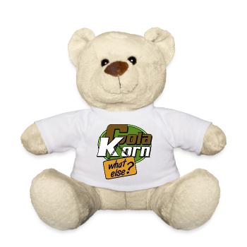 Korn , Party , Weizenkorn Cola Korn what else (25) - Teddy Bear - white - Front