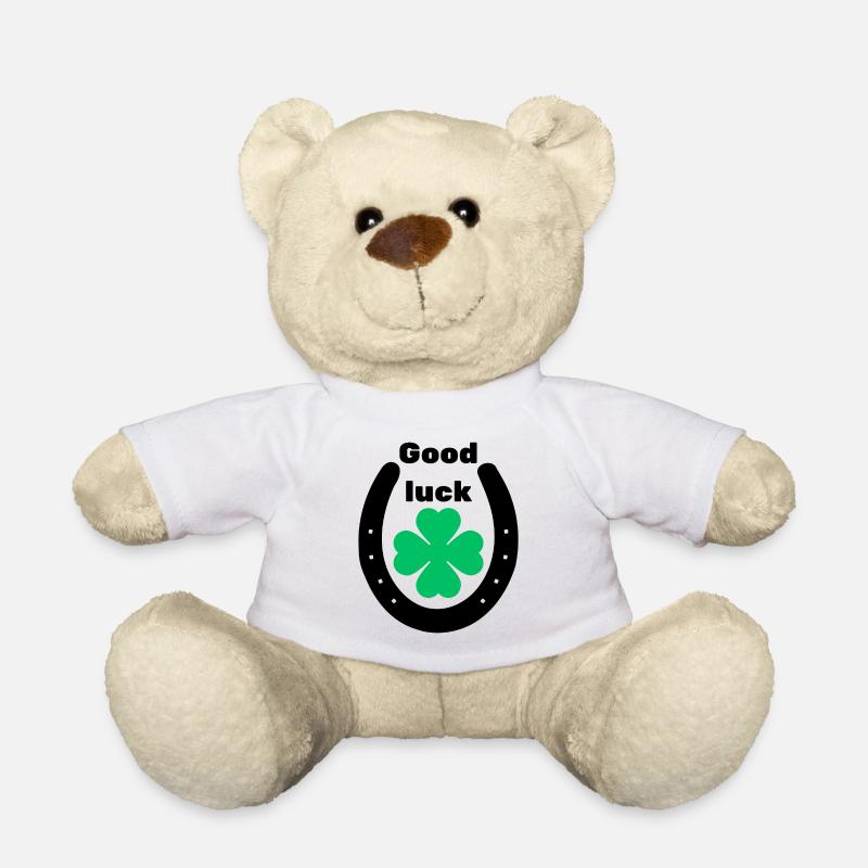 Good Luck - Teddy Bear - white