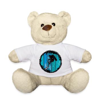 Blue Summit Silhouette - Teddy Bear - white - Front