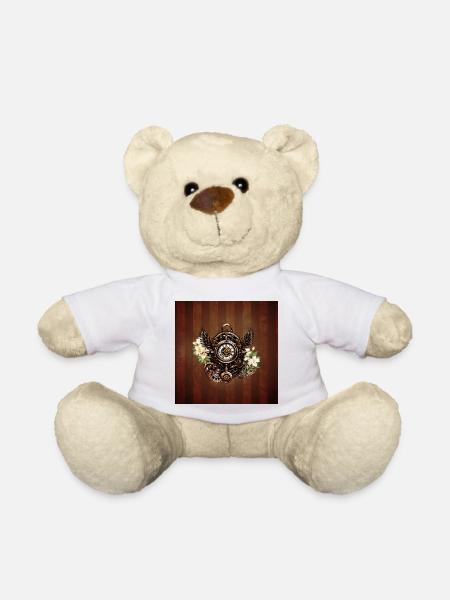 Die Eleganz der Steampunk-Blumenmagie - Teddy - Weiß