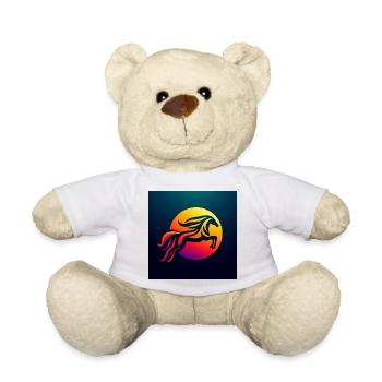 Reiterin auf Pferd 2 - Teddy - Weiß - Vorne