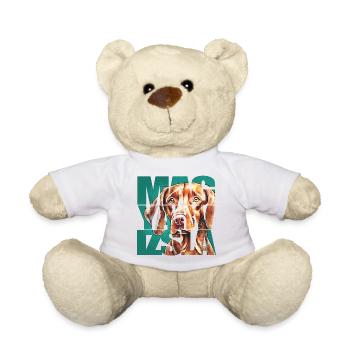 Magyar Vizsla Portrait - Teddy Bear - white - Front