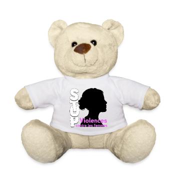 Support for Women Against Violence - Teddy Bear - white - Front