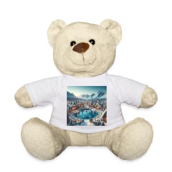 Skandinavisches Weihnachtsdorf - Teddy - Weiß - Vorne