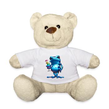 Pfeilgiftfrosch Frosch Design - Teddy - Weiß - Vorne