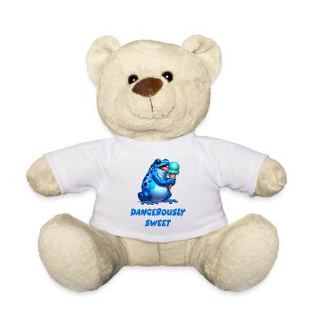 Poison dart frog - Teddy Bear - white - Front