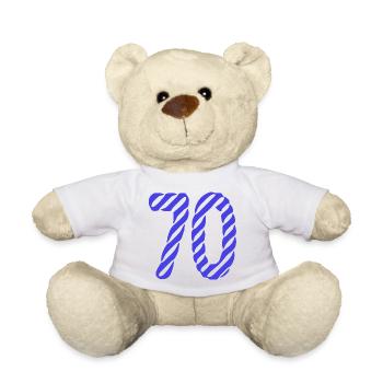 70. 70 YEARS. 70TH ANNIVERSARY. 70TH ANNIVERSARY. - Teddy Bear - white - Front