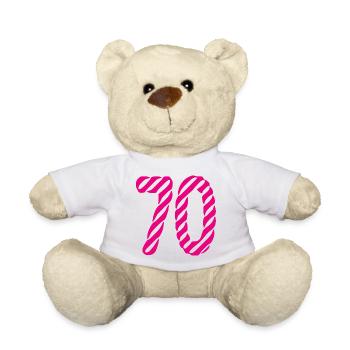 70. 70 JAHRE. 70-JÄHRIGES JUBILÄUM. 70-JÄHRIGES JUBILÄUM. - Teddy - Weiß - Vorne