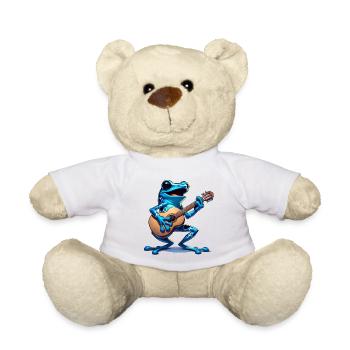 Poison dart frog guitar - Teddy Bear - white - Front