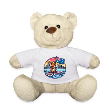 Design de surf australien Quokka - Nounours - blanc - Devant