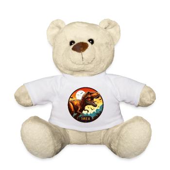 Dinosaurier T-Rex Logo - Teddy - Weiß - Vorne