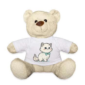 The Dapper Kitten - Teddy Bear - white - Front