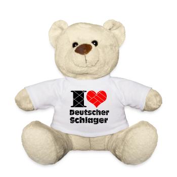 Schlager Party , Schlager Musik , I Love Schlager - Teddy - Weiß - Vorne