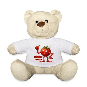 Légumes fous : tomate d’horreur et pouces en l’air - Nounours - blanc - Devant