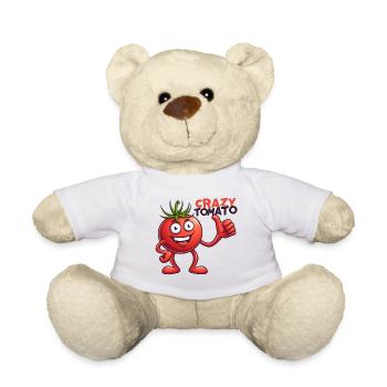 Légumes fous : Tomate avec pouce levé - Nounours - blanc - Devant