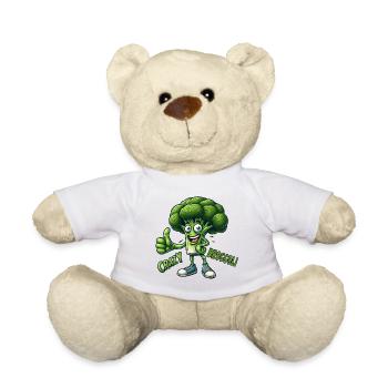 Légumes fous : Bro Broccoli lève le pouce - Nounours - blanc - Devant