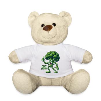 Légumes fous : Broccoli Bodybuilder Pro Pouces en l’air - Nounours - blanc - Devant