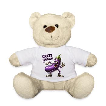 Crazy Veggies: Hairy Eggplant Thumbs Up - Teddy - Weiß - Vorne