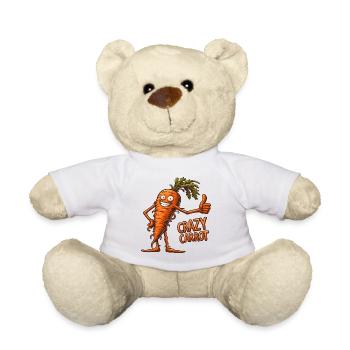 Légumes fous : Pouce en l’air aux carottes - Nounours - blanc - Devant