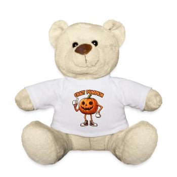 Crazy Veggies: Carved Pumpkin Thumbs Up - Teddy Bear - white - Front