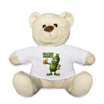 Légumes fous : courgettes en l’air - Nounours - blanc - Devant
