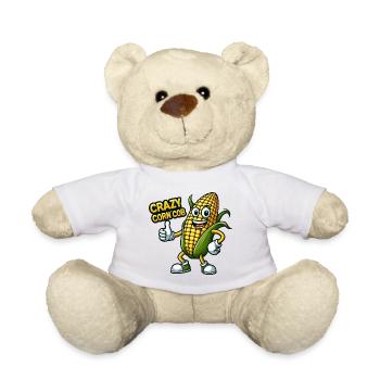 Crazy Veggies: Corn Cob Thumbs Up - Teddy Bear - white - Front