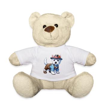 West Highland White Terrier Dog Bavaria - Teddy Bear - white - Front