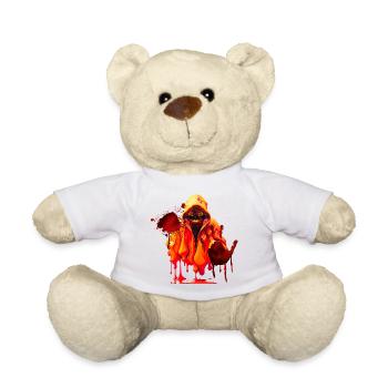horror bloody ghost - Teddy Bear - white - Front