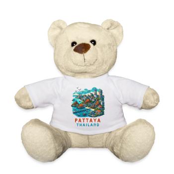 Pattaya Thailand Design - Teddy - Weiß - Vorne